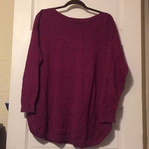 Burgundy sweater from old navy, boatneck 2X